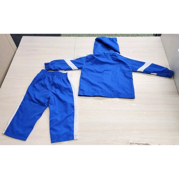 Nike U Of K Boys 18M Windbreaker Track Suit Jacket Bottoms Blue Gray White - Picture 3 of 8